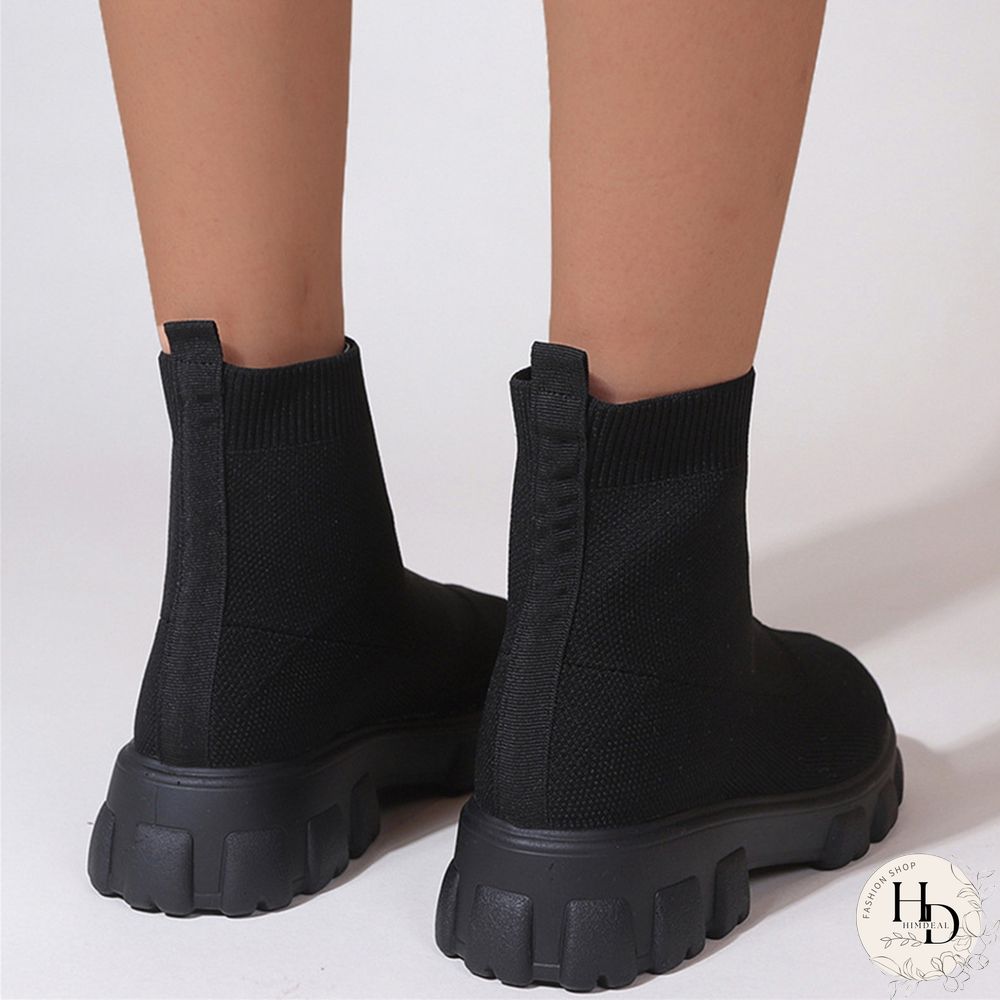 Apricot Casual Daily Patchwork Solid Color Round Keep Warm Comfortable Shoes