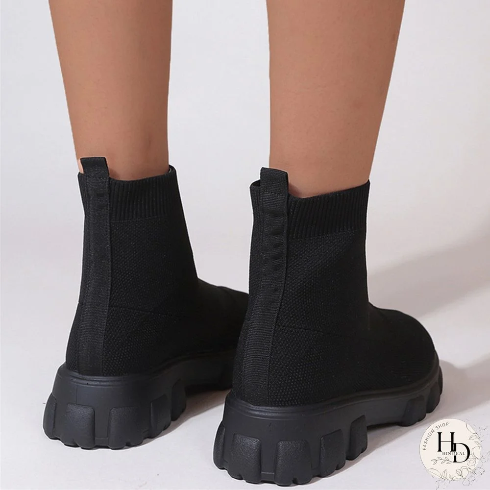 Apricot Casual Daily Patchwork Solid Color Round Keep Warm Comfortable Shoes