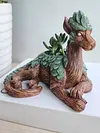 Creative Dragon Tree Succulent Planter Resin Garden Statue Decorative Plant Pot