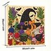 DIY Pre-Framed Halloween Pumpkin Button Art Canvas Kit