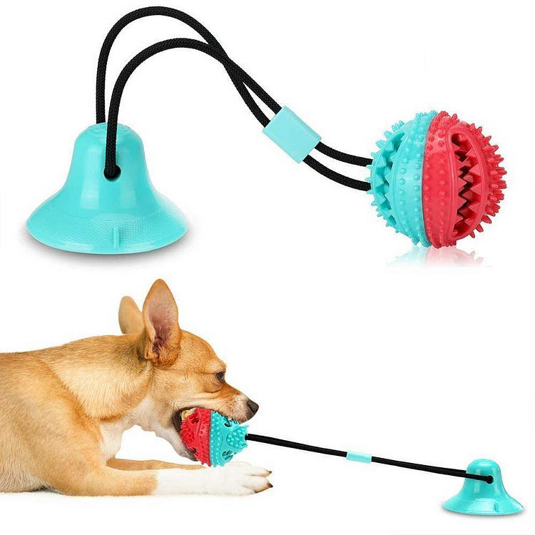 Pet Dog Toys Silicon Suction Cup Tug