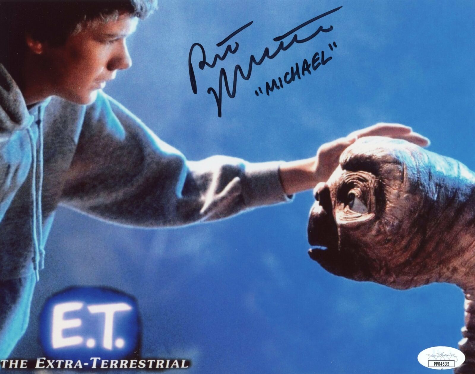 Robert MacNaughton MICHAEL E.T. 8x10 Photo Poster painting Signed Autograph JSA Certified COA