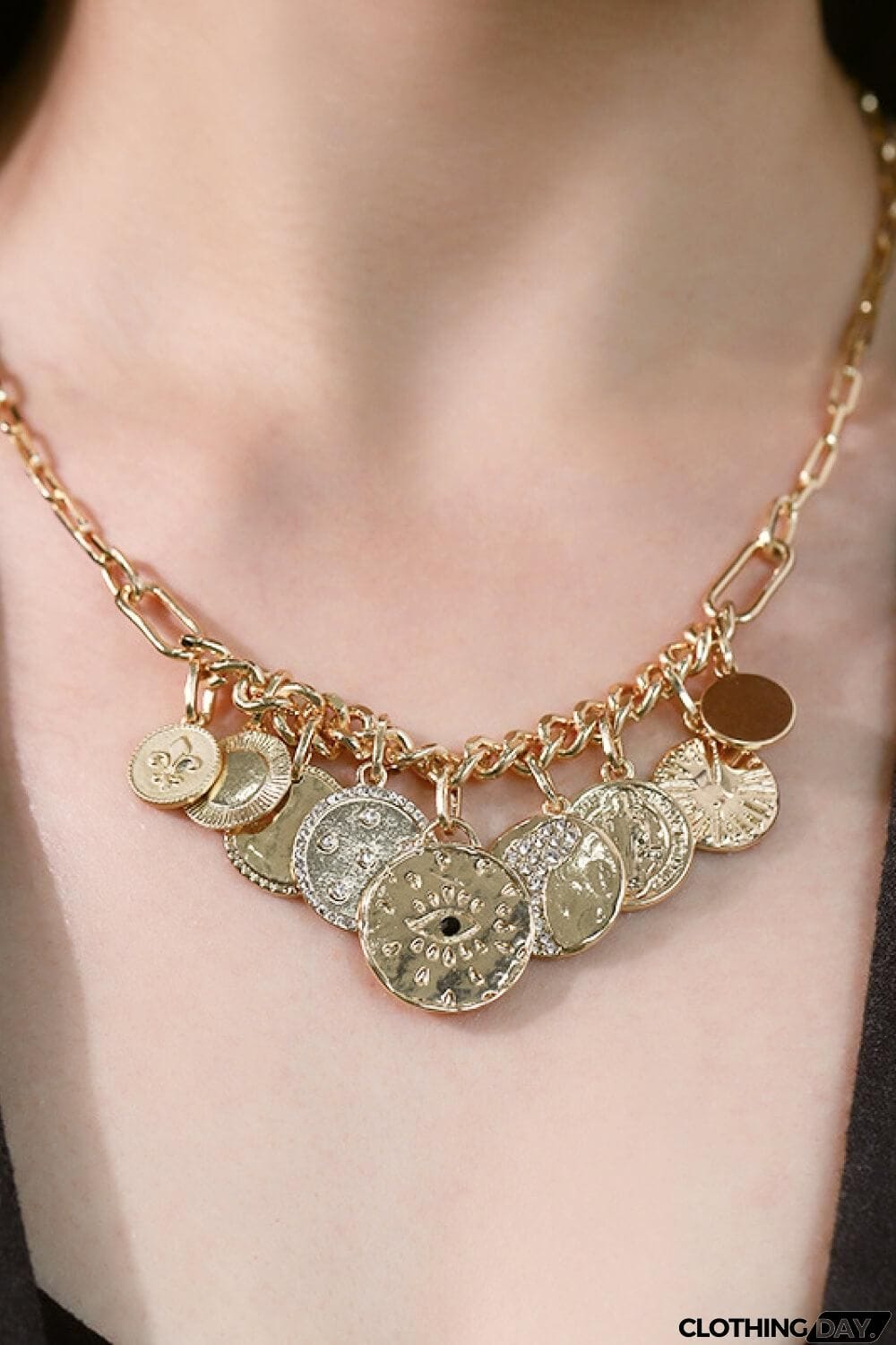Multi-Coin Pendant Necklace