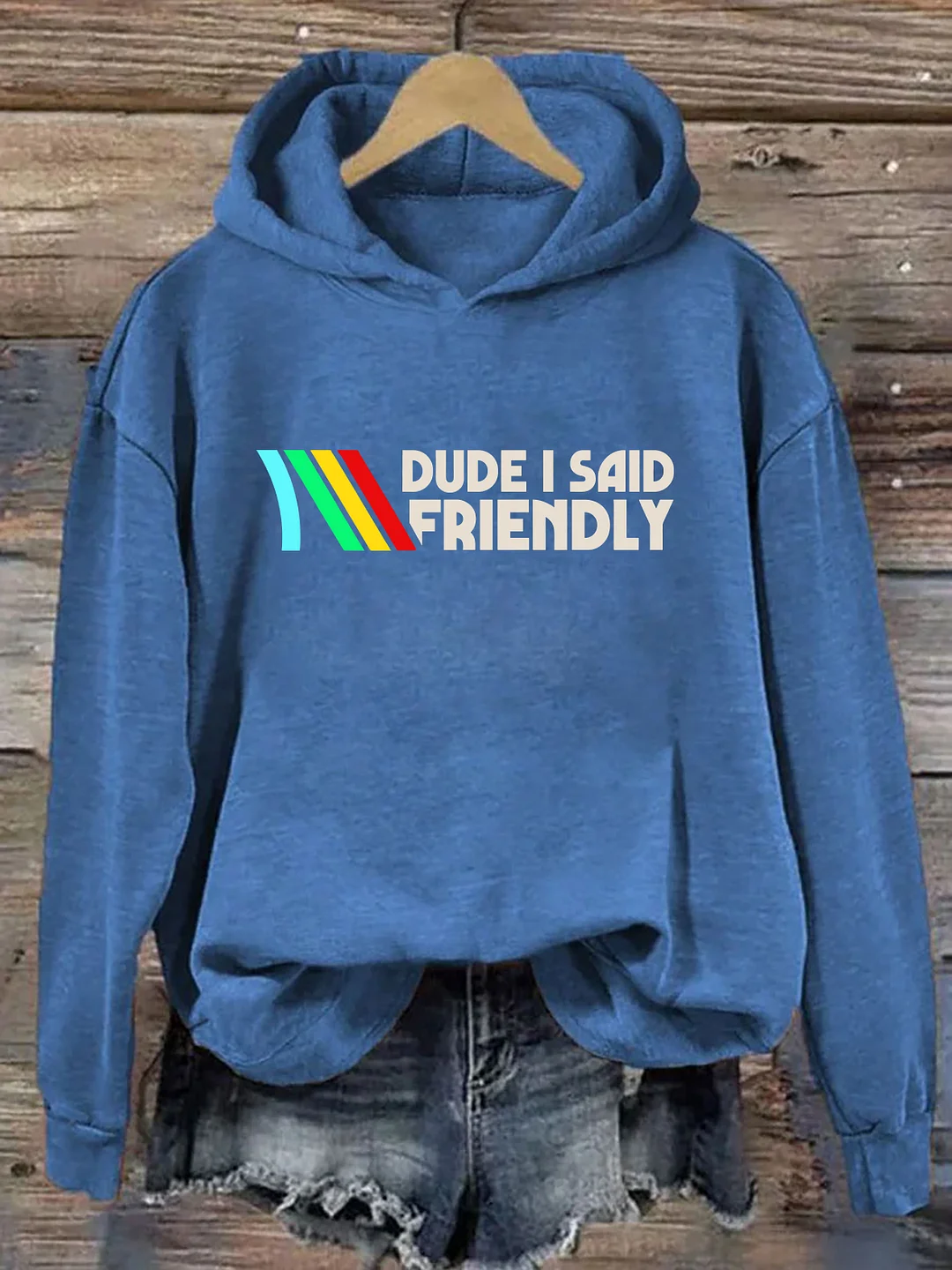 Dude I Said Friendly Hoodie