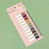 6 PACKS Morandi Colors Tearable 10in1 PET Index Post-it Note Sticky Student Ruler Office Reading Note Paper