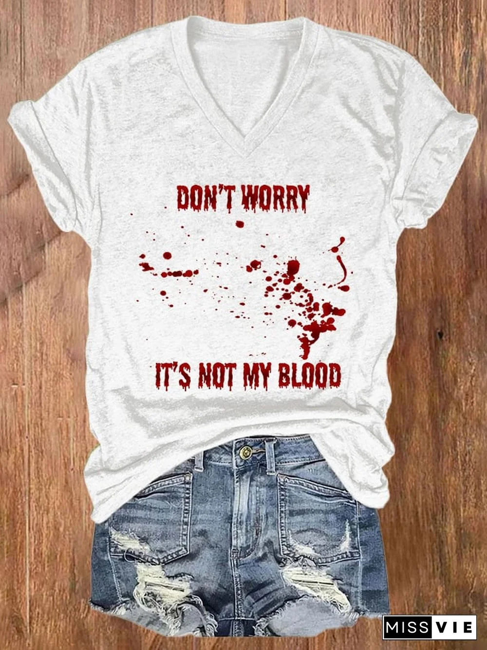 Don'T Worry... It Isn'T Mine Print Short Sleeve T-Shirt