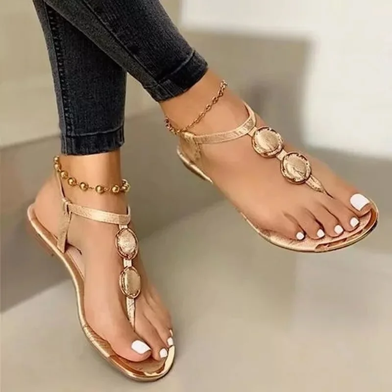 2021 Top seller Women sandals Solid Large Size Rome Solid Sandals Women's Anti-slip Hot Selling Wedges Summer shoes