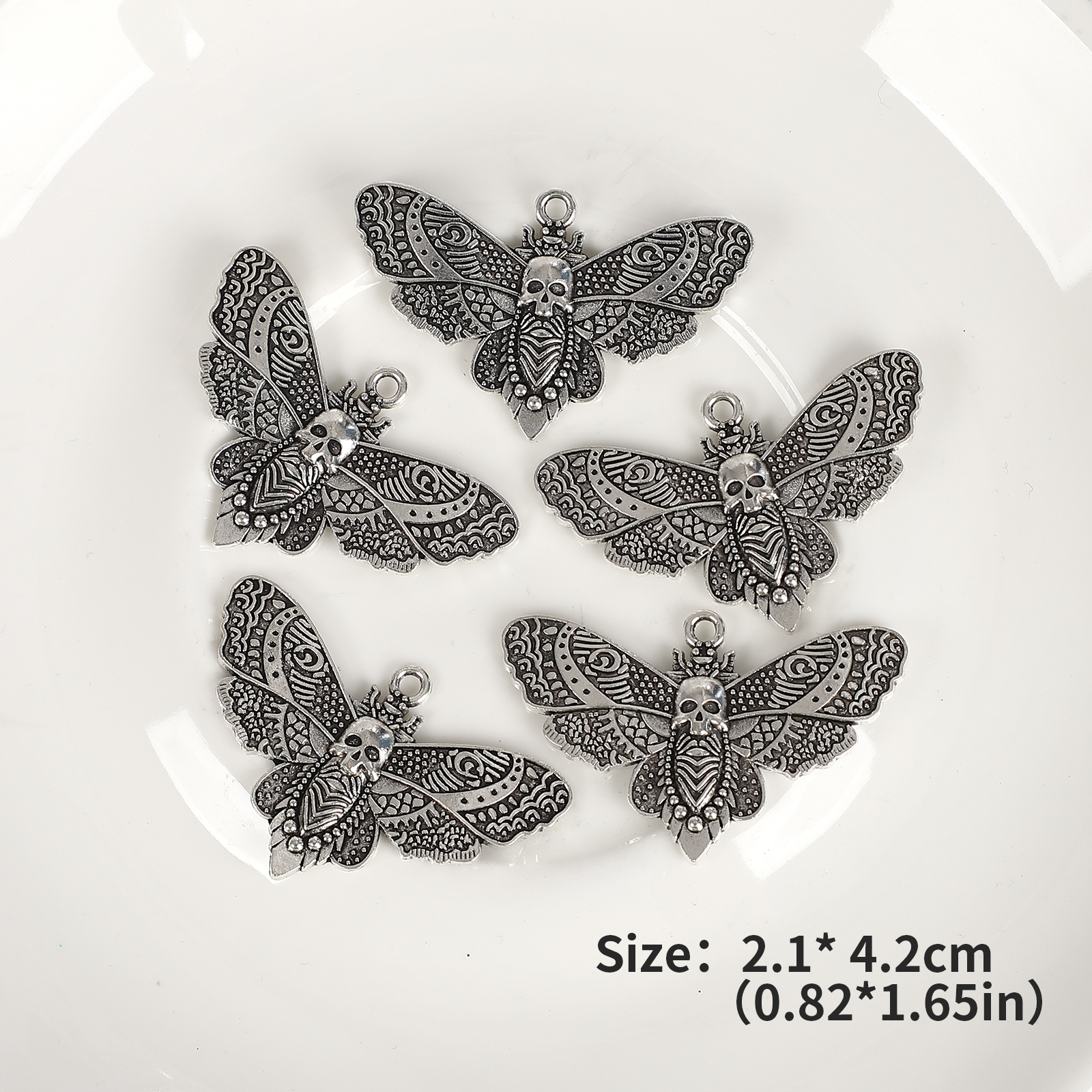Alloy Pendant Accessories - 5 Pcs/set Vintage Butterfly Flower Cross 