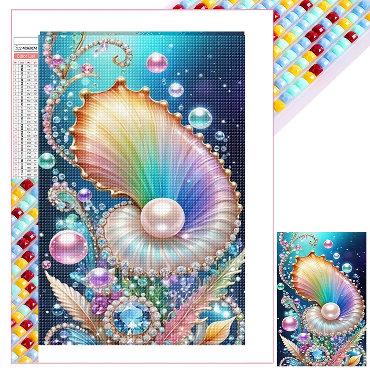 Dream Seaside Shells 40*60CM (Canvas) Full Square Drill Diamond Painting gbfke