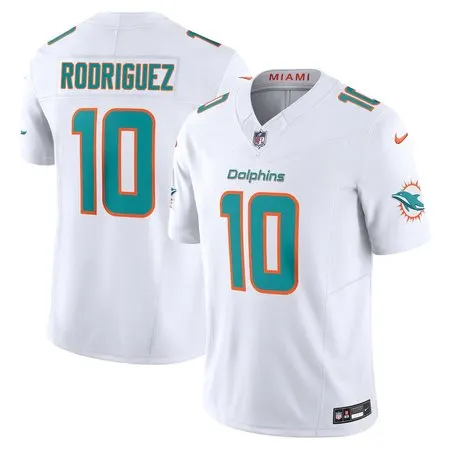 Youth Miami Dolphins #10 Jacob Rodriguez White 2026 NFL Draft Vapor F.U.S.E. Limited Jersey