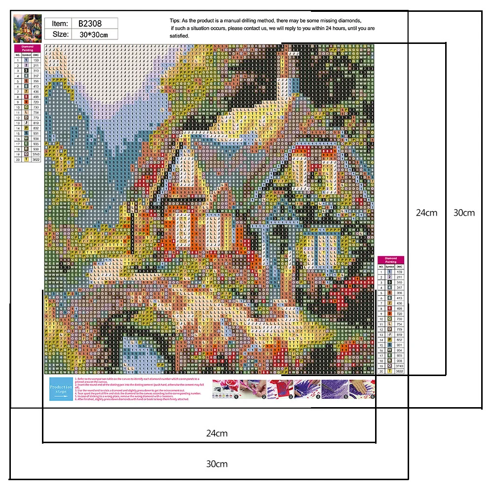 Diamond Painting - Full Round Drill - House(30*30cm)