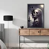 (40*60cm)Halloween Skull Girl - Full Round Drill Diamond Painting