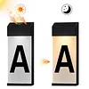 Solar Lighted House Numbers Luminous Outside Address Sign Smart Sensor Automatic LED Illumination Lamp Auto On/Off Villa Courtyard Number Plate Light Outdoor Doorplate Number Indicator