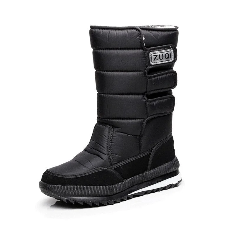 Men Boots Casual Winter Snow Boots For Men Shoes Thick Plush Waterproof Slip-resistant Male Winter Shoes Plus Size 34 - 47