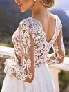 Lace Split-Joint Long Sleeves  Wedding Maxi Dress