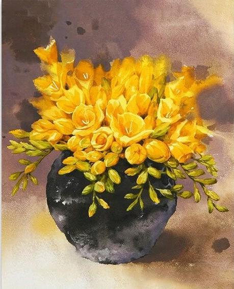 

Yellow Flower – Paint By Numbers - 40*50CM, 501 Original