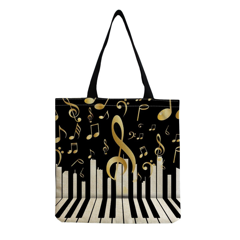 Source Piano Printed Casual Bag Harajuku Style Fashion Shoulder Bag Student Large Capacity Handbag