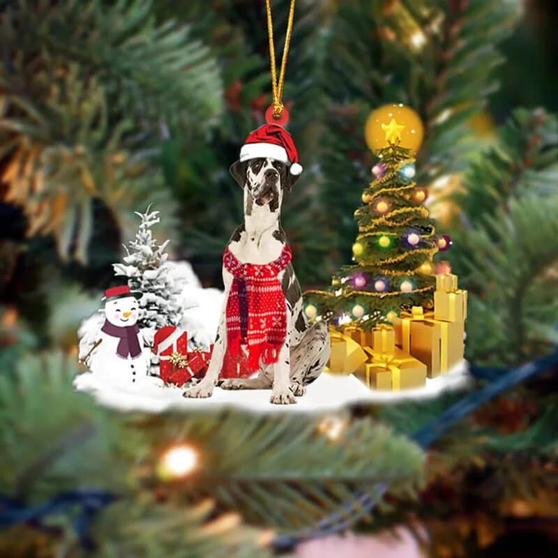 VigorDaily Great Dane Christmas Ornament SM078