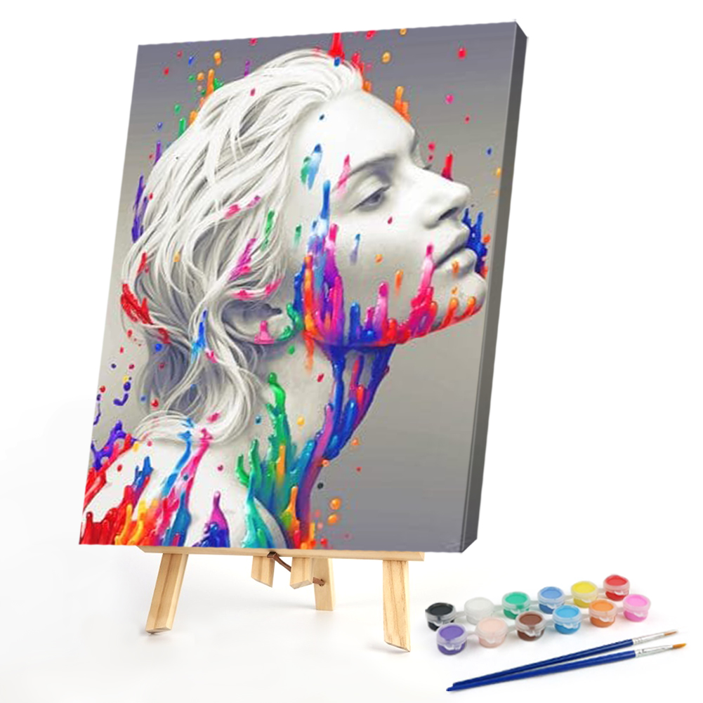 

40*50CM - Paint By Numbers - Watercolor Beauty, 501 Original