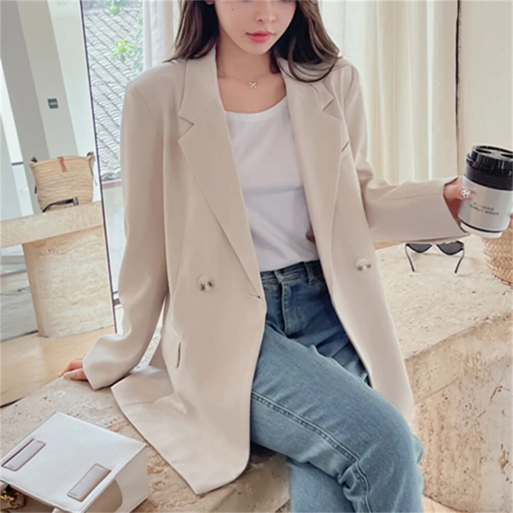 Jangj Alien Kitty Women Blazers Chic Slim High Street Office Lady New 2022 Hot Autumn Full Sleeve Elegant Work Wear All Match Casual