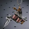3D Tattoo Machine Model Necklace Original Design Hip-Hop Street Men's Personality Retro Pendant Jewelry