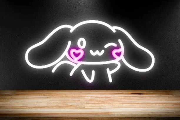 Cinnamoroll Anime Neon Sign Cinnamoroll Led Neon Sign Light Sanrio Room Decor Anime Neon Sign Gamer Girl Anime Cat Led Neon