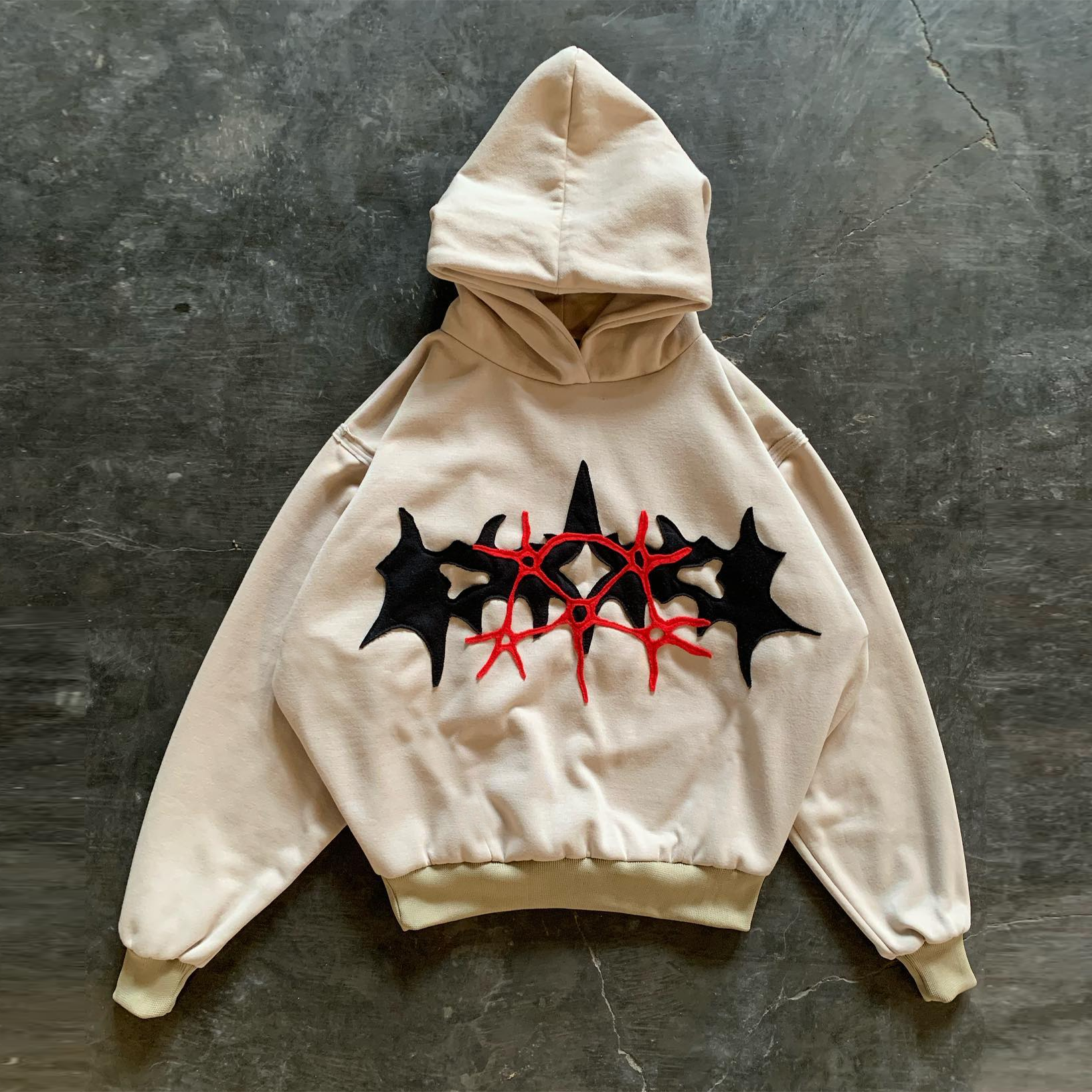 Fashionable patchwork hoodie