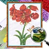 Flower-Partial 9CT Stamped Cross Stitch Bead Embroidery 39*53cm