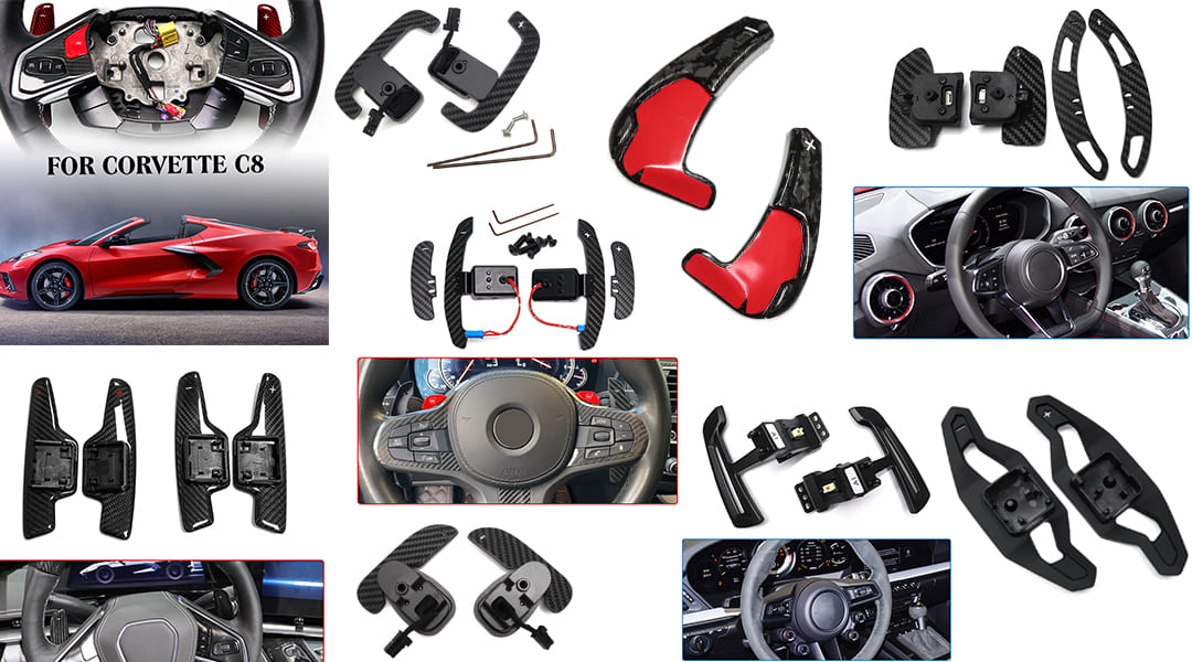 Steering Wheel DSG Carbon Fiber/ Magnetic/CNC Alloy Paddle Shifter Extensions