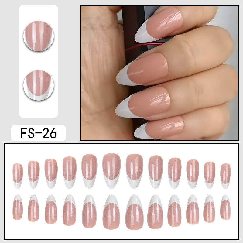 Minimalist Color Block ABS Press-on Nails 1 Set