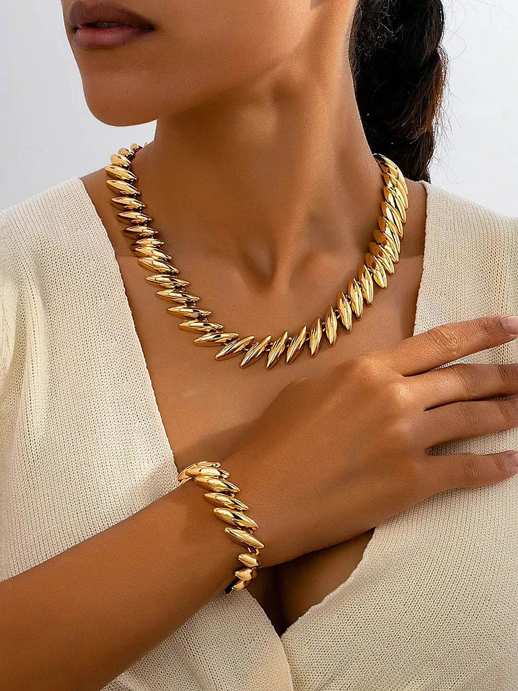 Geometric Necklaces Accessories + Bracelet Accessories