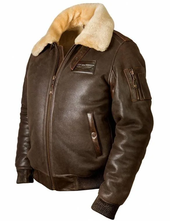 B-15 FAST EAGLE SHEEPSKIN FLIGHT JACKET[BUY 2 FREE SHIPPING ONLY TODAY]