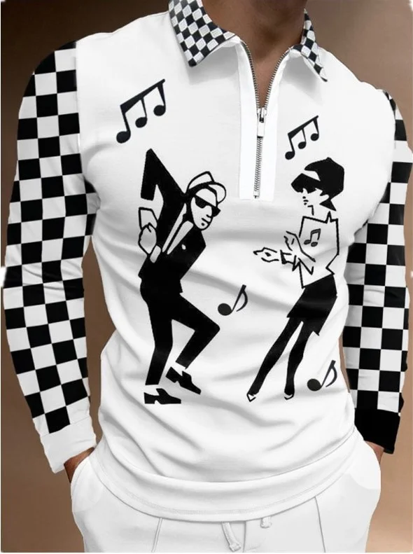 Men's Polo Shirt Long Sleeve Casual