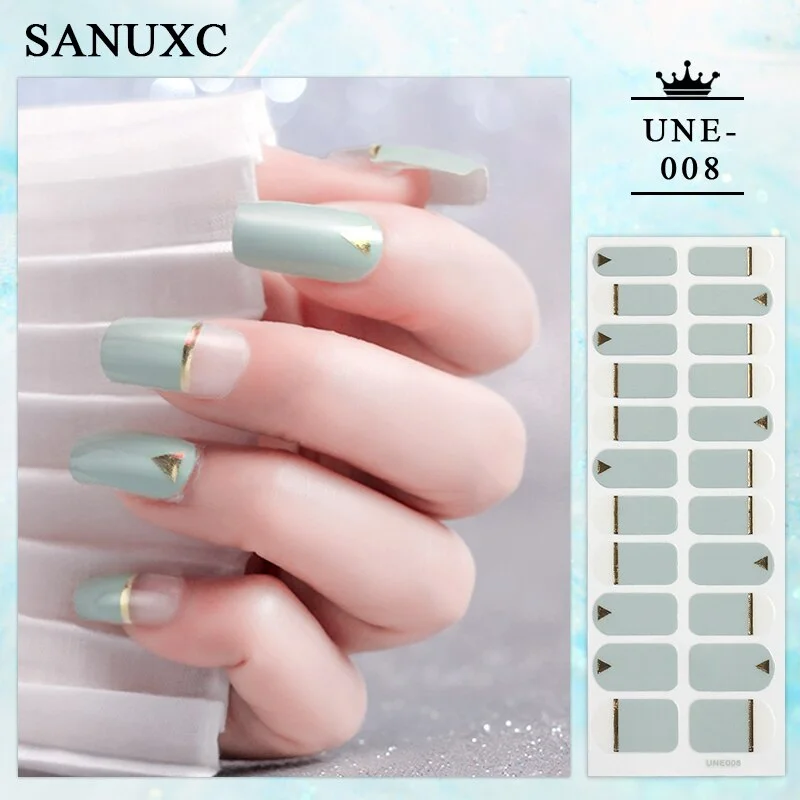 Churchf 22 Tips Shiny Nail Polish Stickers Wholesale Nail Art Decoration Decals Fashion Nail Stickers for Woment Manicure Gifts-Nail Inspo-Outfit Ideas