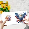 (US Only)6PCS DIY US Flag Eagle Wreath Diamond Art Greeting Cards Congratulations Cards