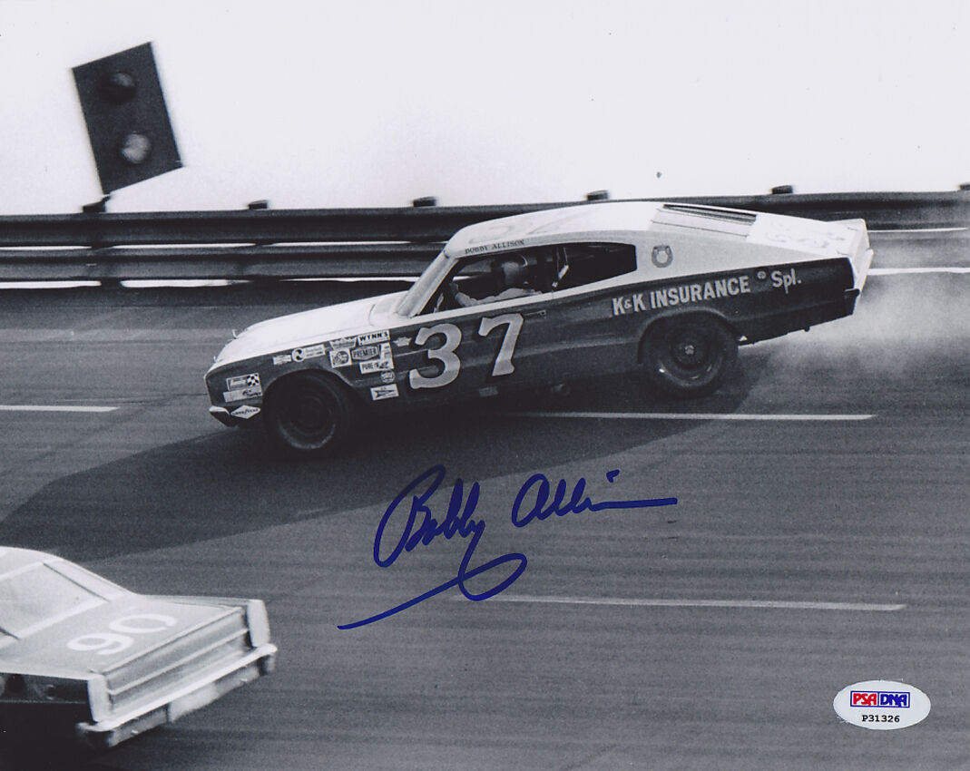 Bobby Allison SIGNED 8x10 Photo Poster painting NASCAR LEGEND PSA/DNA AUTOGRAPHED