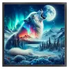 Aurora Wolf-11CT Stamped Cross Stitch 40*40cm/15.75*15.75in tapestrymarket