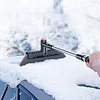 2 In 1 Car Snow Shovel Ergonomic Handle Extendable Ice Scraper Car Accessories