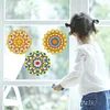 6 PCS Gem Art DIY Craft Kits Mandala Diamond Painting Window Stickers Kit