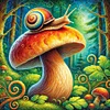 (40*40cm)Snail - Full Square Drill Diamond Painting