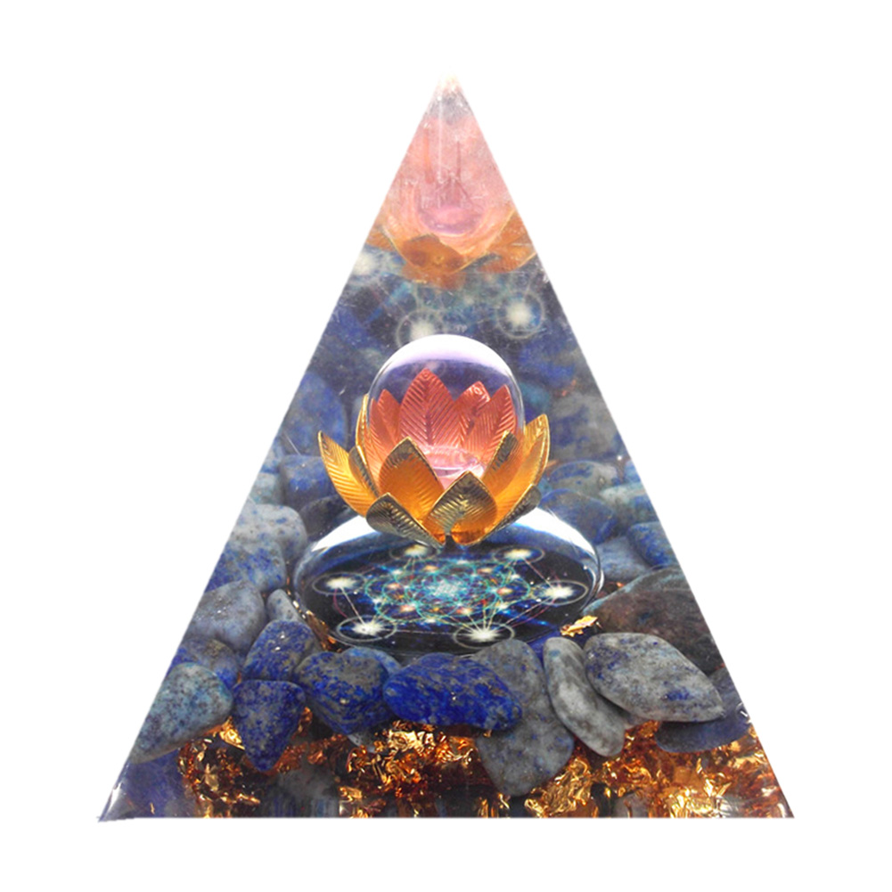 

5cm Natural Orgonite Pyramid Chakra, 501 Original