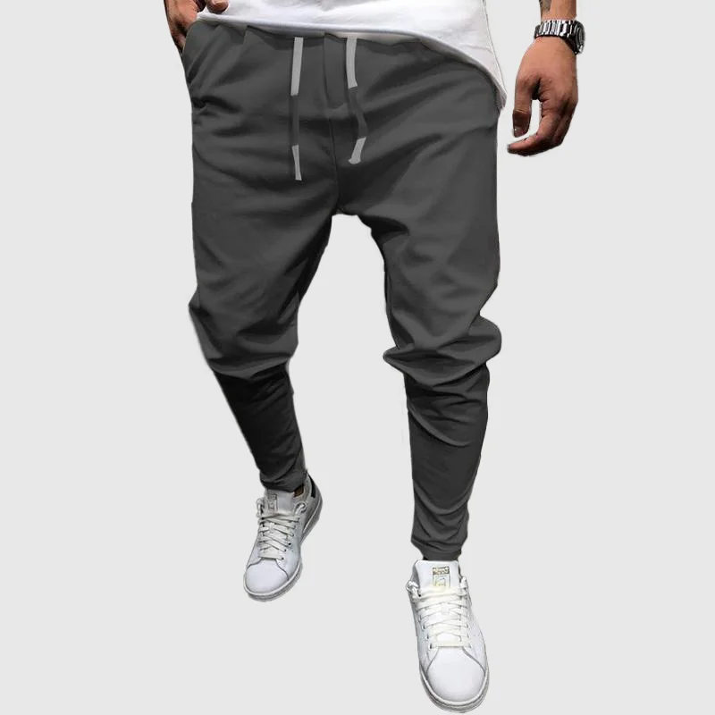 Pure Color Tethered Tights Casual Pants
