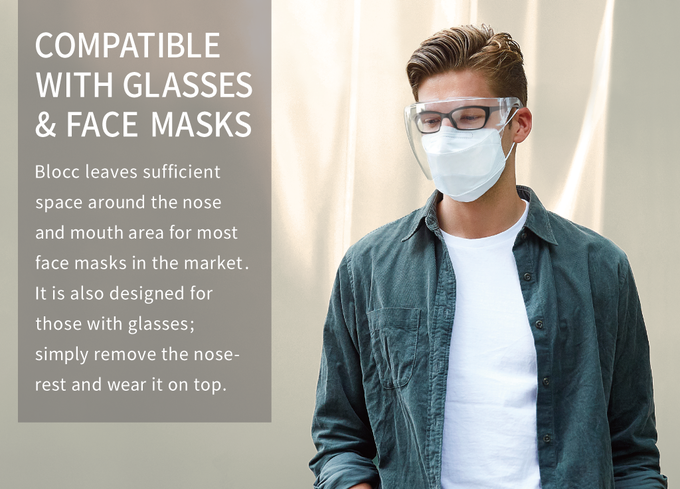 M Face Cover Designed Fashion Style /& Comfort Face Shield