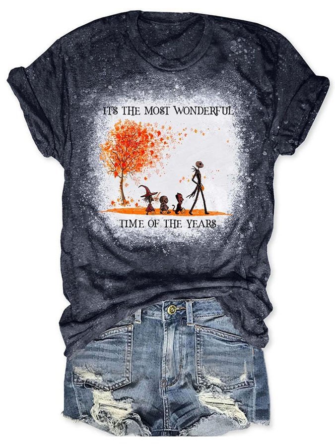 Trendy Tie-Dye Print Short Sleeve T-Shirt