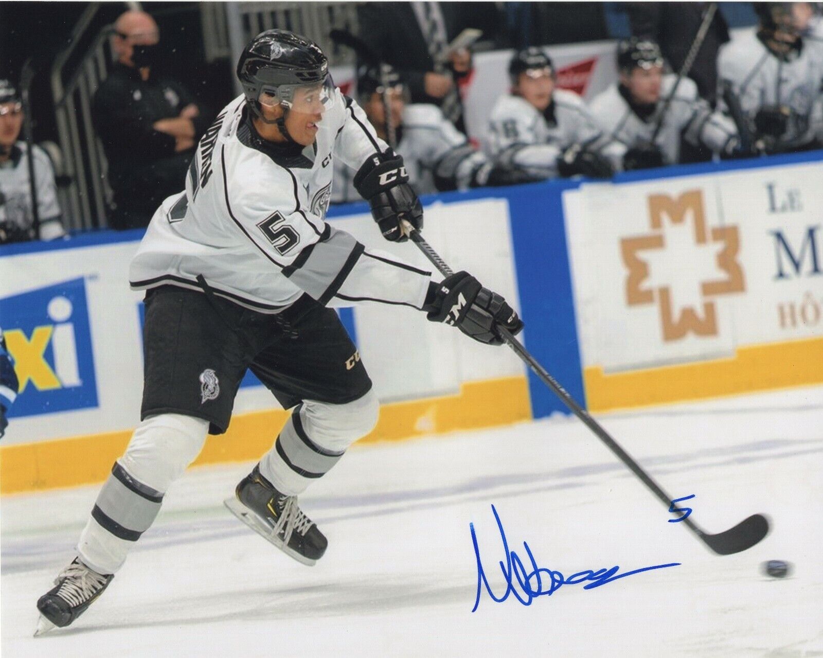 NOAH WARREN SIGNED GATINEAU OLYMPIQUES 8X10 Photo Poster painting PROOF 2022 DRAFT #2