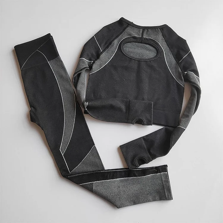 2pcs Seamless Set Women Sport Suit