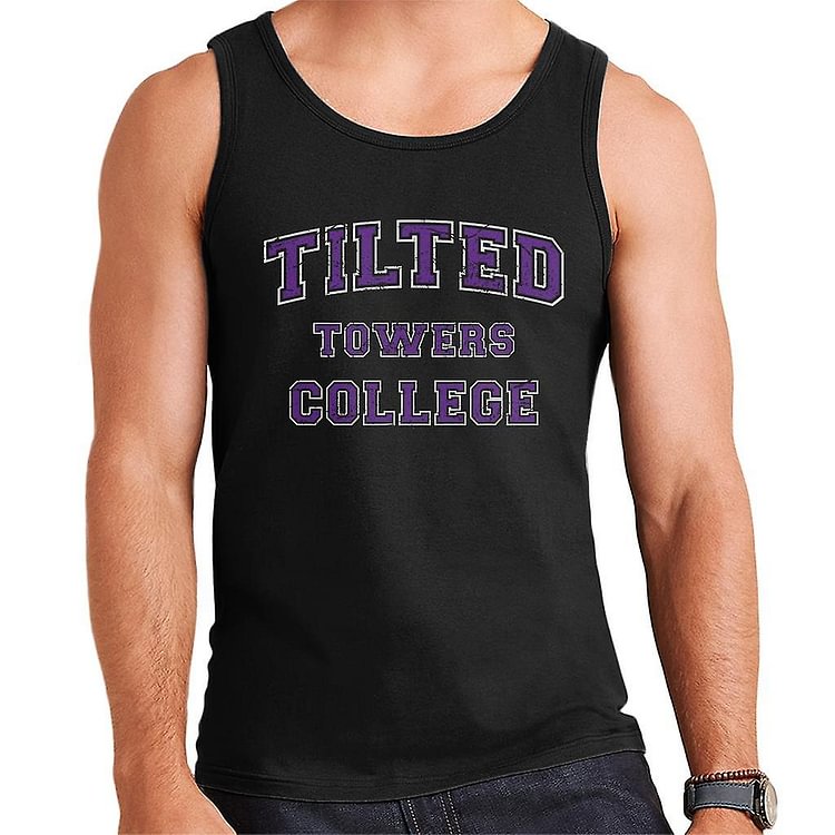 Fortnite Tilted Towers College Varsity Text Men's Vest