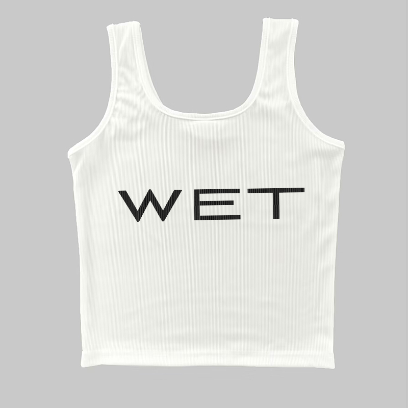 Niprack costumes for women hot Y2k Aesthetics Harajuku Vintage Tank Top Letter Print Streetwear Sleeveless Baby Crop Top Sexy Elegant Club Clothing 2025 Summer