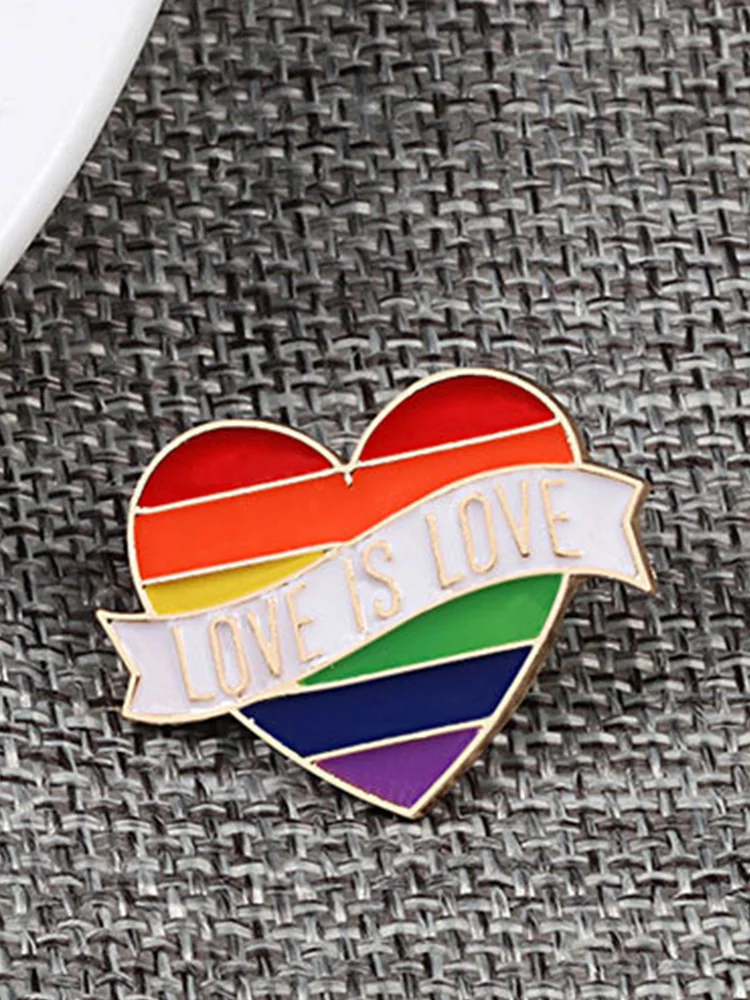 Rainbow Inspired Pride Brooch