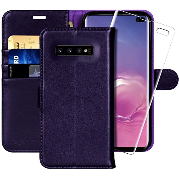 MONASAY Samsung Galaxy S10 Plus Wallet Case, 6.4 inch